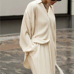 Commense Pleated Two Piece Pants Set - S (NWT)